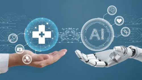 En la foto: Ilustración de medicina e IA