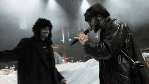 Rauw Alejandro y Jhayco en listening party de Tainy