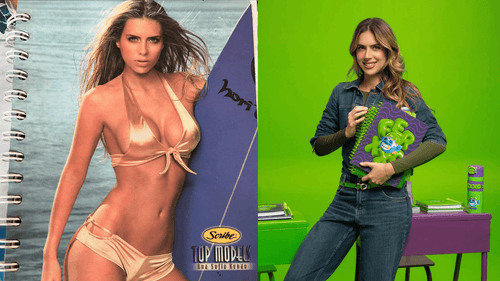 Ana Sofía Henao, modelo colombiana y portada de útiles escolares
