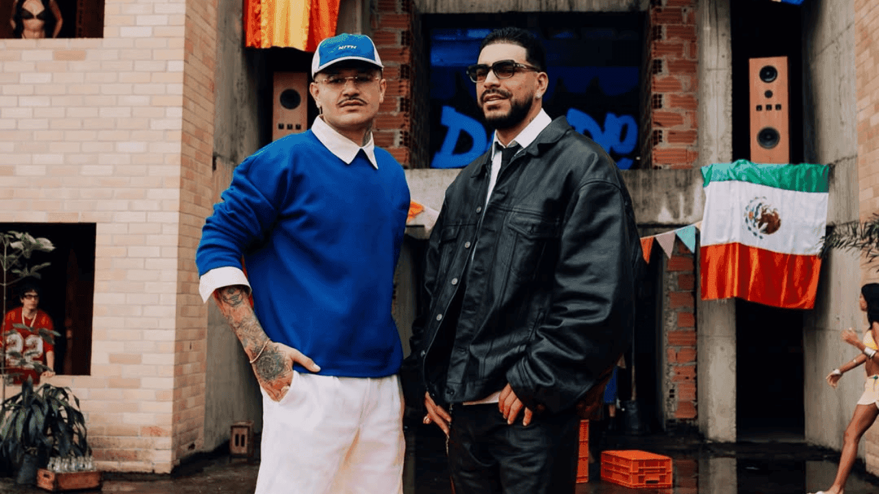 Kapo y Ryan Castro en el set del videoclip "Dónde"