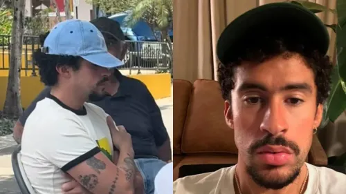 Bad Bunny es visto en Puerto Rico jugando dominó