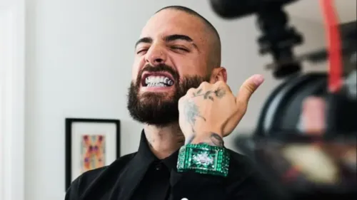 El lujoso reloj que Maluma llevo en la Met Gala. Foto: @jacobandco