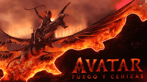 Instalación en la premiere de Avatar: Ceniza y Fuego