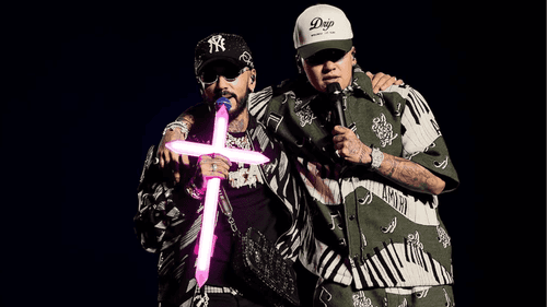Anuel AA y Blessd en su gira conjunta.
