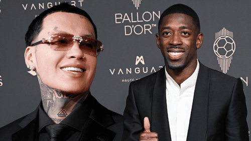 Izquierda: Blessd. Derecha: Dembélé