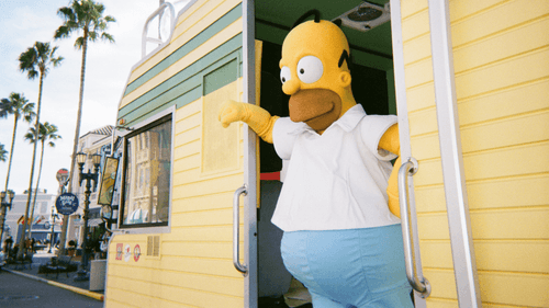 Homero Simpson en el parque Universal Studios
