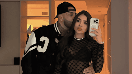 Nicky Jam y su esposa, la colombiana Juana Valentina Varón.
