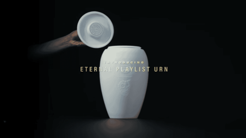 Urna Eternal Playlist, urna funeraria con bocina integrada